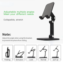 Three Sections Foldable Desk Mobile Phone Holder For iPhone iPad Tablet Flexible Table Desktop Adjustable Cell Smart