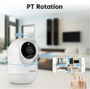 Fuers 3MP WiFi Camera Tuya Smart Home Indoor Wireless IP Surveillance Camera AI Detect Automatic Tracking Security
