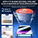 1pcs 8K Oleophobic Coating Dust free Installation Screen Protector For iPhone 12, 13, 14, 15 Anti Spy Glass