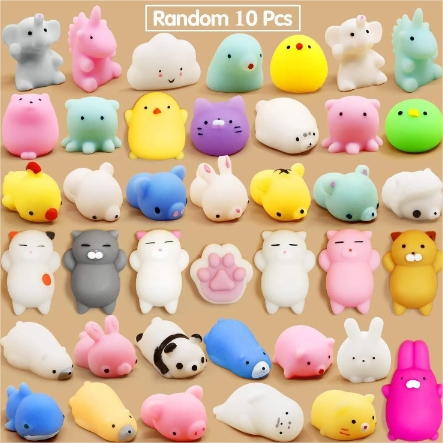 10 Pcs Random Release Pressure Toy Small Animals Parent Child Puzzle Interactive Toys