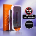 1pcs 8K Oleophobic Coating Dust free Installation Screen Protector For iPhone 12, 13, 14, 15 Anti Spy Glass