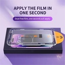 1pcs 8K Oleophobic Coating Dust free Installation Screen Protector For iPhone 12, 13, 14, 15 Anti Spy Glass