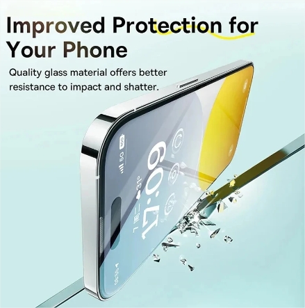 Baseus Screen Protector for iPhone 15 14 13 Pro Max Corning Glass Anti Spy Full Tempered Glass Protection for iPhone 15 Pro Plus