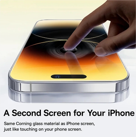 Baseus Screen Protector for iPhone 15 14 13 Pro Max Corning Glass Anti Spy Full Tempered Glass Protection for iPhone 15 Pro Plus