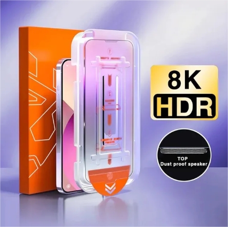 1pcs 8K Oleophobic Coating Dust free Installation Screen Protector For iPhone 12, 13, 14, 15 Anti Spy Glass